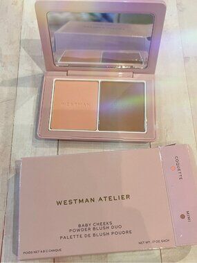 Westman Atelier-Baby Cheeks Powder Blush Duo- Color: Mimi & Coquette *BNIB*